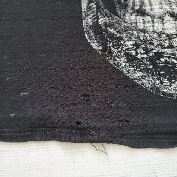 Hot Topic Size EST M Skeleton Skull Open Side Sleeveless Sheer Tank Goth Punk - Picture 8 of 9